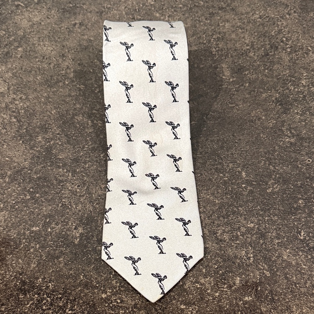 Rolls Royce Men's Gray Owners Club Silk Neck‎ Tie